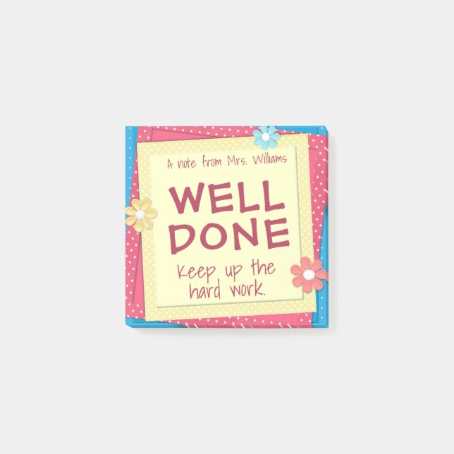 Post-it® Notas Adhesivas Positivas para Estudiantes | Bien  (Anverso)