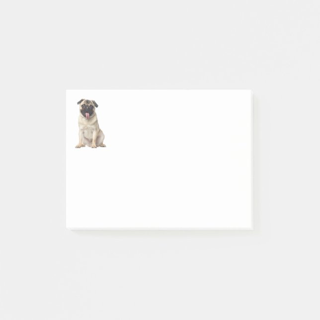Post-it® Notas Adhesivas Pug Cachorro Perro Post IT (Anverso)