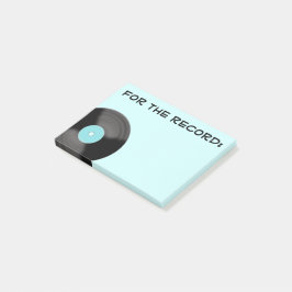 Post-it® Notas Adhesivas Retro Aqua Para El Registro