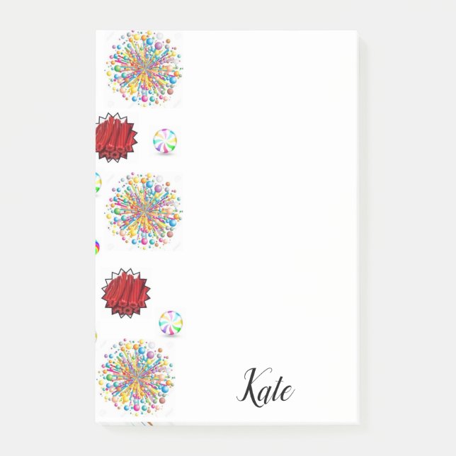 Post-it® Notas Adhesivas Rojo Regaliz (Anverso)