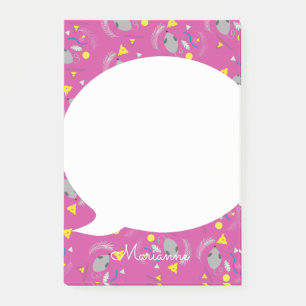 Post-it® Notas Adhesivas Rosa Queso Ratón Retro