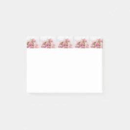 Post-it® Notas adhesivas rosas rosadas amor flor romántico