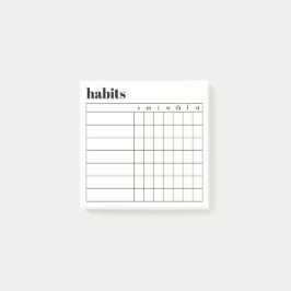 Post-it® Notas Adhesivas Semanales Simples, 7,62 cm x 7,62 