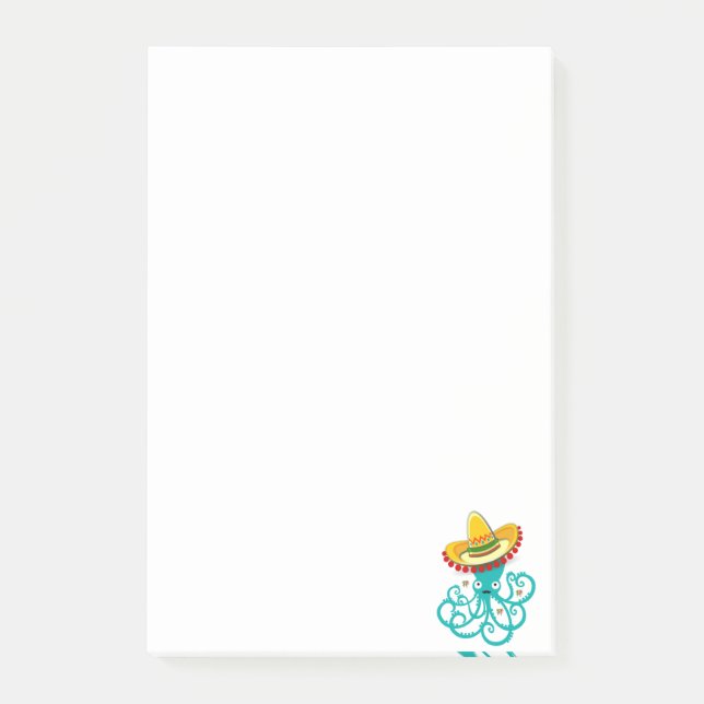 Post-it® Notas Adhesivas Sombrero Octopus Mexicano (Anverso)