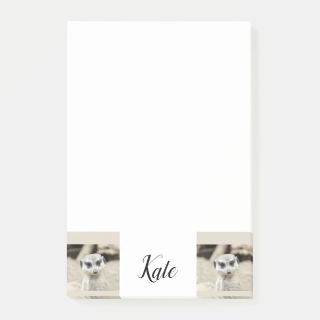 Post-it® Notas adhesivas suricata (Anverso)