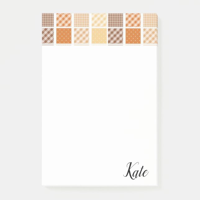 Post-it® Notas adhesivas tono tierra (Anverso)