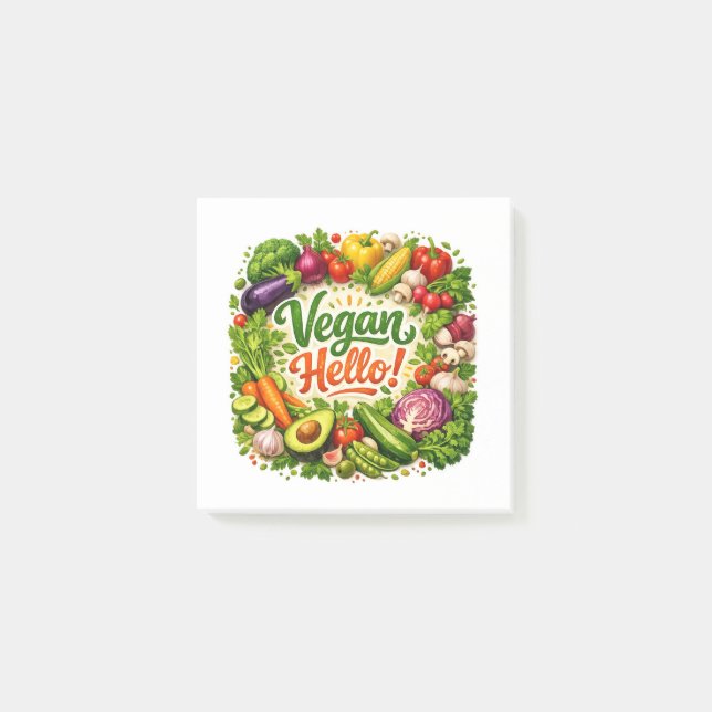 Post-it® Notas adhesivas Veganas de Hello (Anverso)