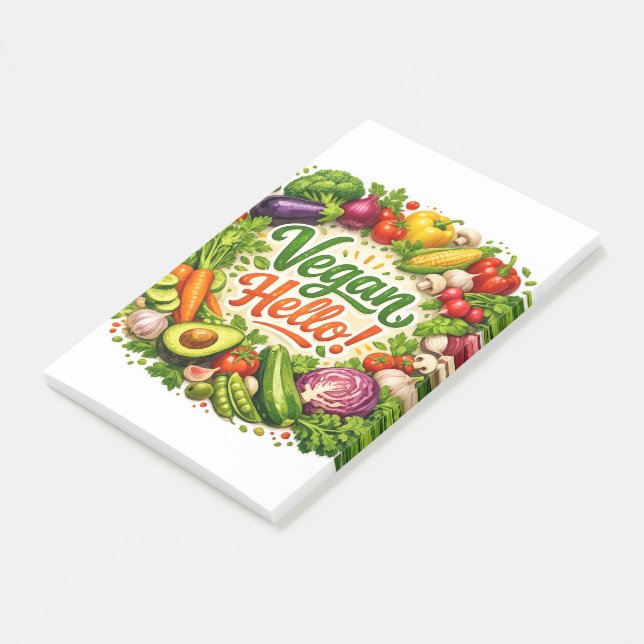 Post-it® Notas adhesivas veganas de Hello  (En perspectiva)