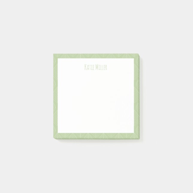 Post-it® Notas Adhesivas Verde Hoja (Anverso)