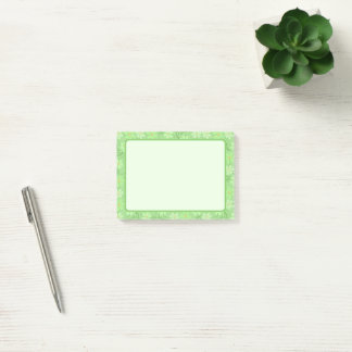 Post-it® Notas adhesivas verdes florales y lindas