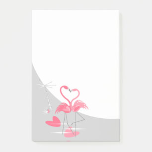 Post-it® Notas adhesivas verticales Flamingo Love Large Moo