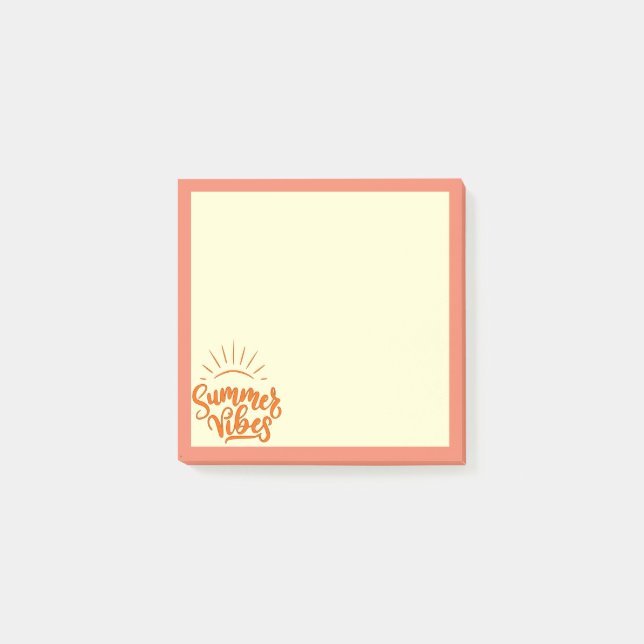 Post-it® Notas Adhesivas Vibraciones de Verano (Anverso)