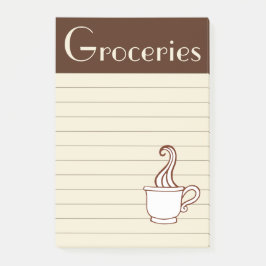 Post-it® Notas Adhesivas Vintage Café Comestibles