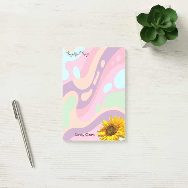 Post-it® Notas Atentas  Girasol Pastel  (Oficina)