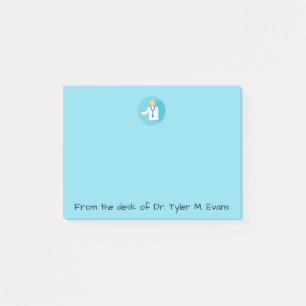Post-it® Notas azules del médico