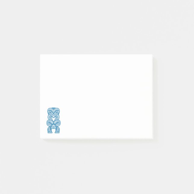 Post-it® Notas azules polinesias del Poste-it® de Tiki de (Anverso)