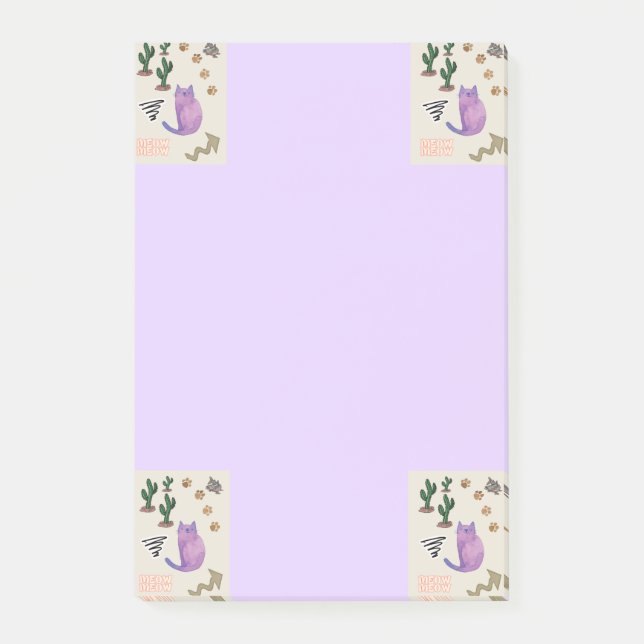 Post-it® Notas Cactus Gato de Pescado (Anverso)