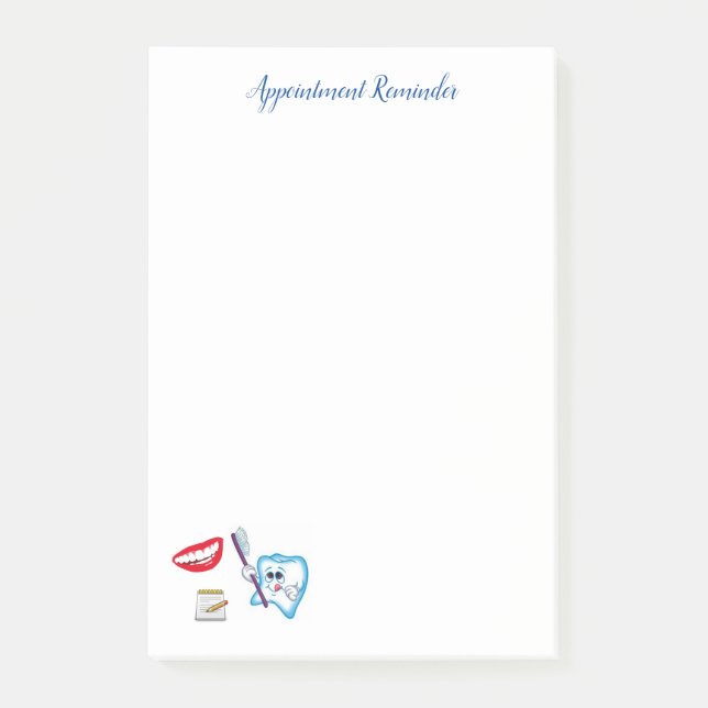 Post-it® Notas Cita con el Dentista (Anverso)
