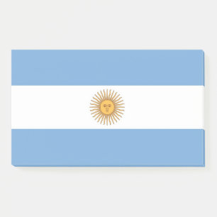 Post-it® Notas con bandera de Argentina