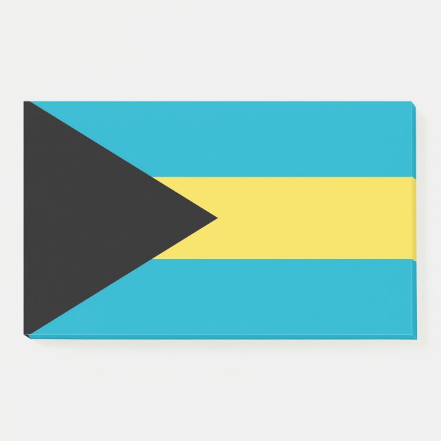 Post-it® Notas con bandera de Bahamas (Anverso)
