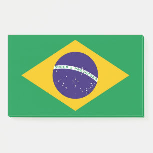 Post-it® Notas con bandera de Brasil