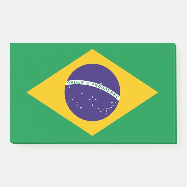 Post-it® Notas con bandera de Brasil (Anverso)