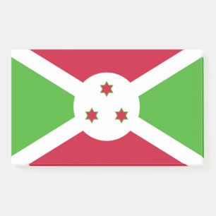Post-it® Notas con bandera de Burundi