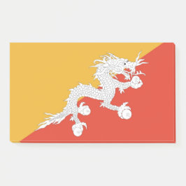 Post-it® Notas con bandera de Bután