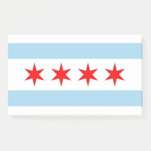 Post-it® Notas con bandera de Chicago, Illinois, Estados Un