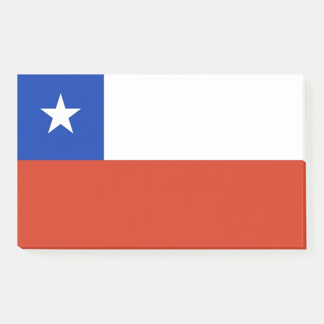 Post-it® Notas con bandera de Chile (Anverso)