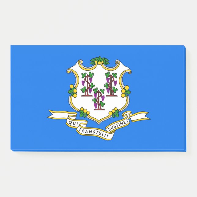 Post-it® Notas con bandera de Connecticut, EE.UU. (Anverso)