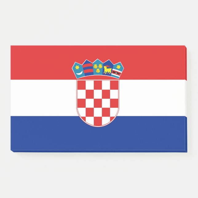 Post-it® Notas con bandera de Croacia (Anverso)