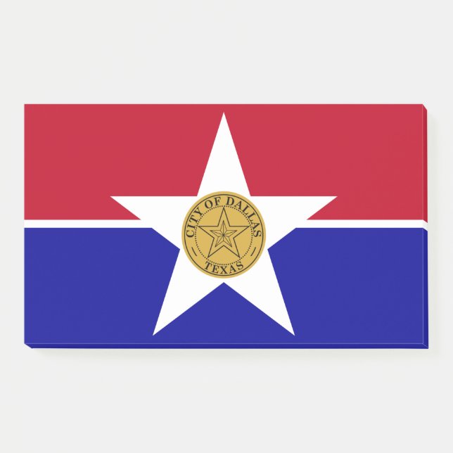 Post-it® Notas con bandera de Dallas, Estados Unidos (Anverso)