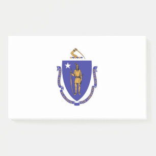 Post-it® Notas con bandera de Massachusetts, Estados Unidos