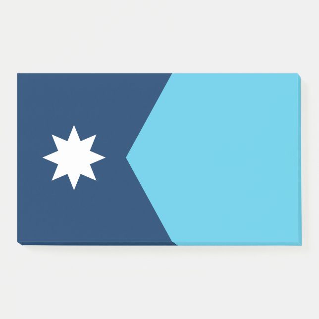 Post-it® Notas con bandera de Minnesota, EE.UU. (Anverso)