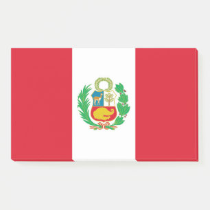 Post-it® Notas con bandera de Perú
