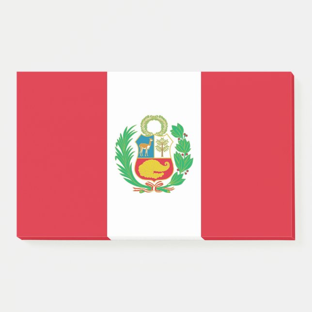 Post-it® Notas con bandera de Perú (Anverso)