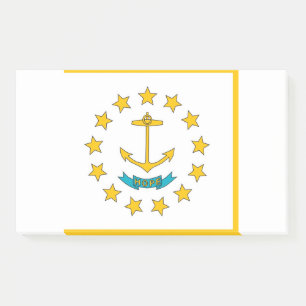 Post-it® Notas con bandera de Rhode Island, EE. UU.