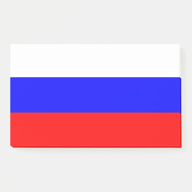 Post-it® Notas con bandera de Rusia (Anverso)