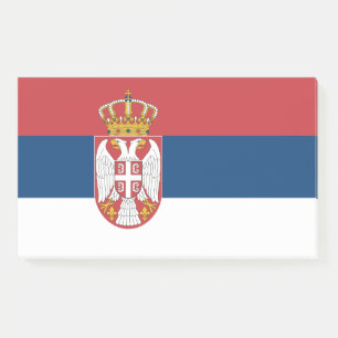 Post-it® Notas con bandera de Serbia