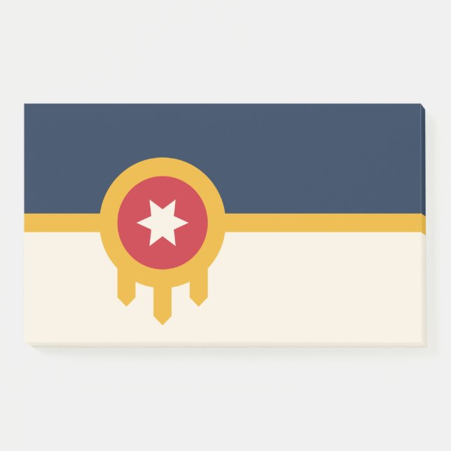 Post-it® Notas con bandera de Tulsa, Oklahoma (Anverso)