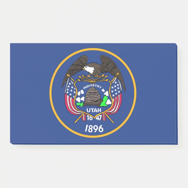 Post-it® Notas con bandera de Utah, EE.UU. (Anverso)