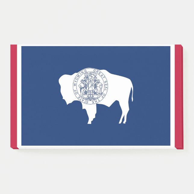 Post-it® Notas con bandera de Wyoming, Estados Unidos (Anverso)
