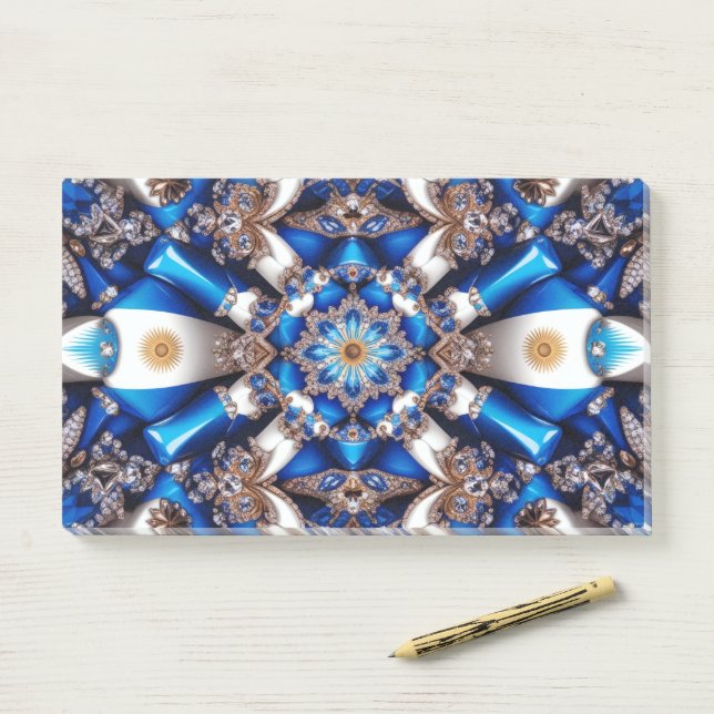 Post-it® Notas con colores argentinos (En escritorio)