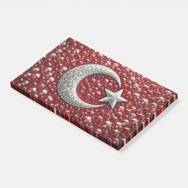 Post-it® Notas con colores turcos (En perspectiva)