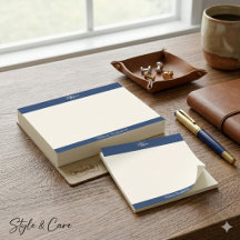 Notas con Monograma Chic y Nombre Personalizado