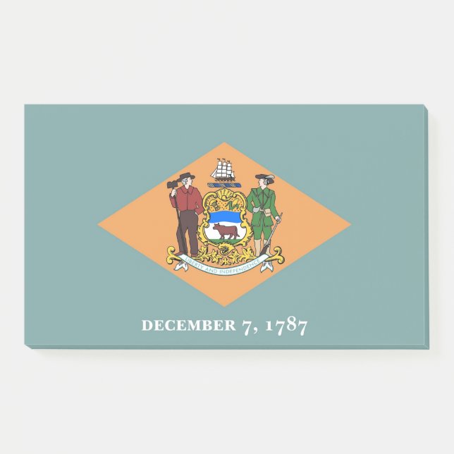 Post-it® Notas con pabellón de Delaware, Estados Unidos (Anverso)