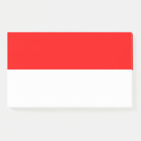 Notas con pabellón de Indonesia