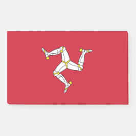 Post-it® Notas con pabellón de la Isla de Man, Reino Unido