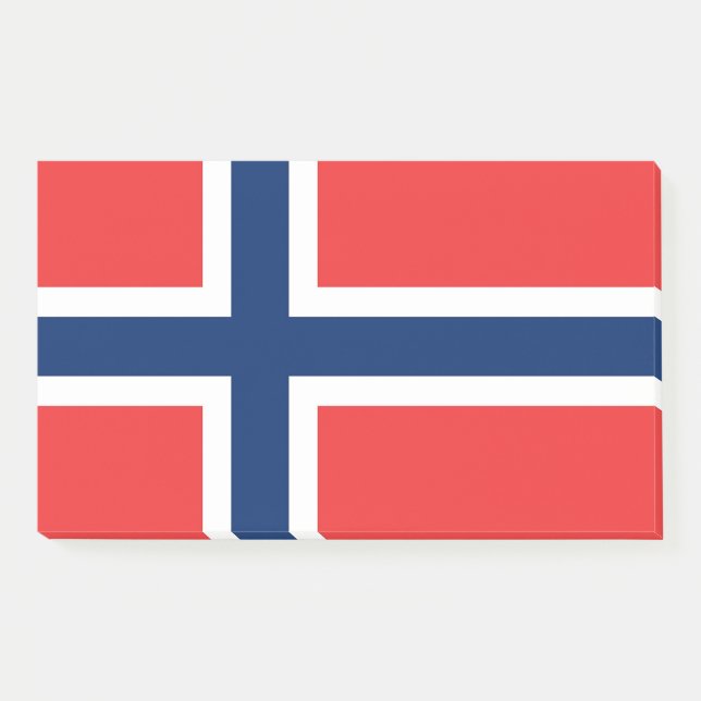 Post-it® Notas con pabellón de Noruega (Anverso)